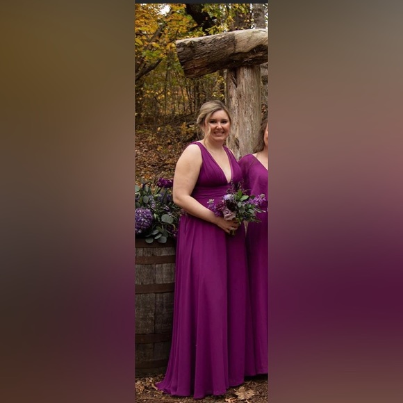 Kennedy Blue Rose Dress in Mulberry - Size 10 - Picture 4 of 4